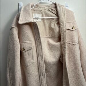 ARITZIA WILFRED CREAM SHIRT JACKET